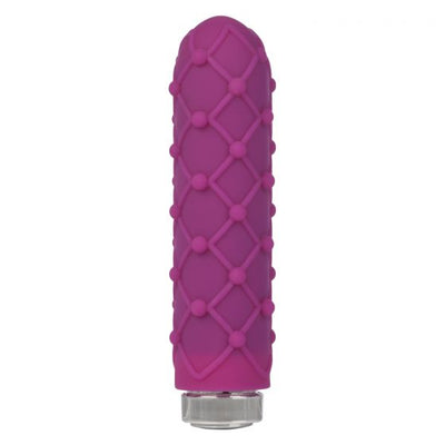 Charms Lace Raspberry Pink Mini Vibrator - Discreet Playground