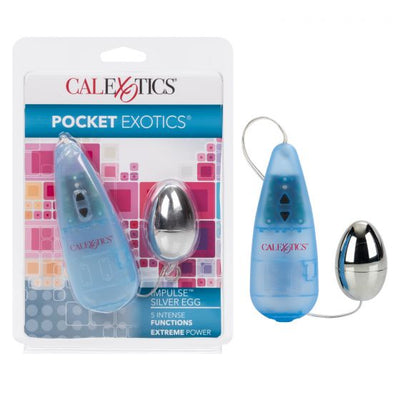 Pocket Exotics Impulse Silver Egg - Discreet Playground