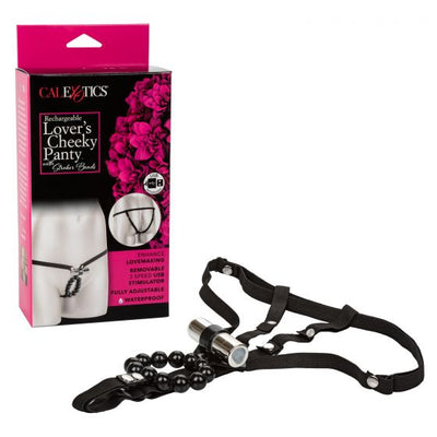 Rechargeable Lover's Cheeky Panty with Stroker Beads - Discreet Playground